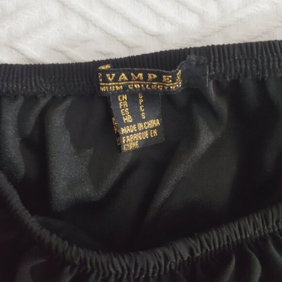 Boho Semi Sheer Multi Way Flowy Curtain Crop Top- Small - Picture 11 of 12